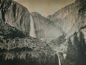 Deguerreotype created by Binh Danh of Yosemite Falls