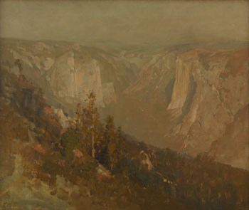 Painting of Yosemite Valley