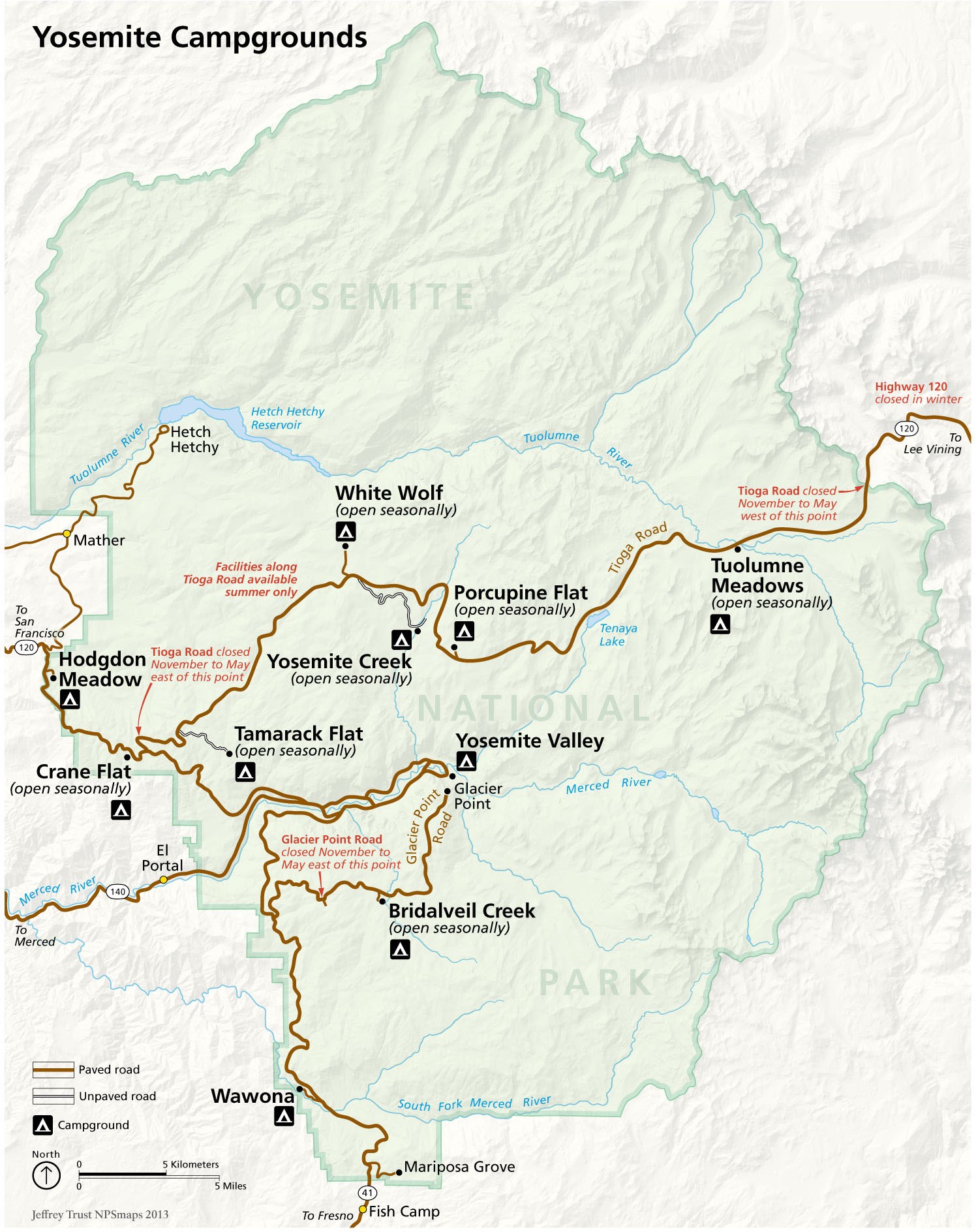 Campgrounds - Yosemite National Park (U.S. National Park Service)