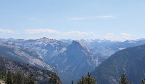 View of Half Dome from the summit of El Capitan