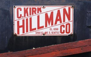 The Hillman Company label on the "Prospector" drill rig.