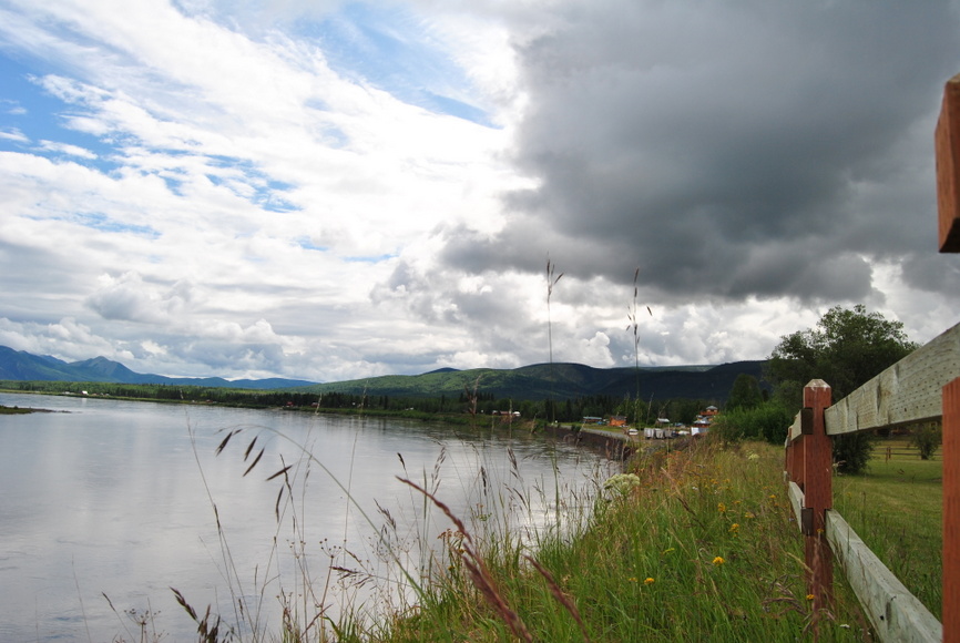 The Yukon River and Eagle riverfront today.