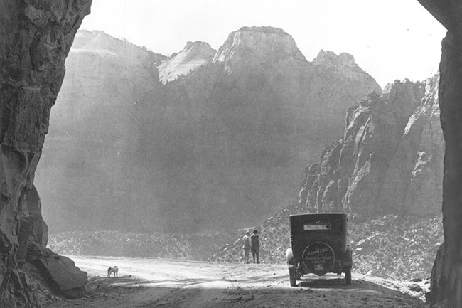Zion-Mt. Carmel Tunnel in the 1930s