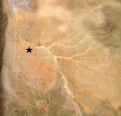 Kayenta paleoenvironment map 200 Ma