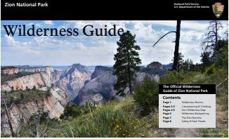 Cover of the Zion Wilderness Guide